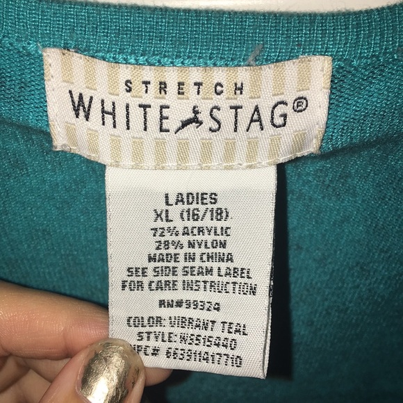 White Stag - Blue Cheetah Cardigan!! - Picture 4 of 4